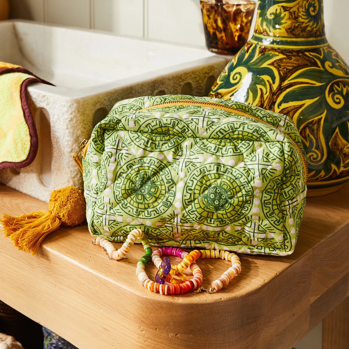 Sage & Clare, Cotton Beauty Bag