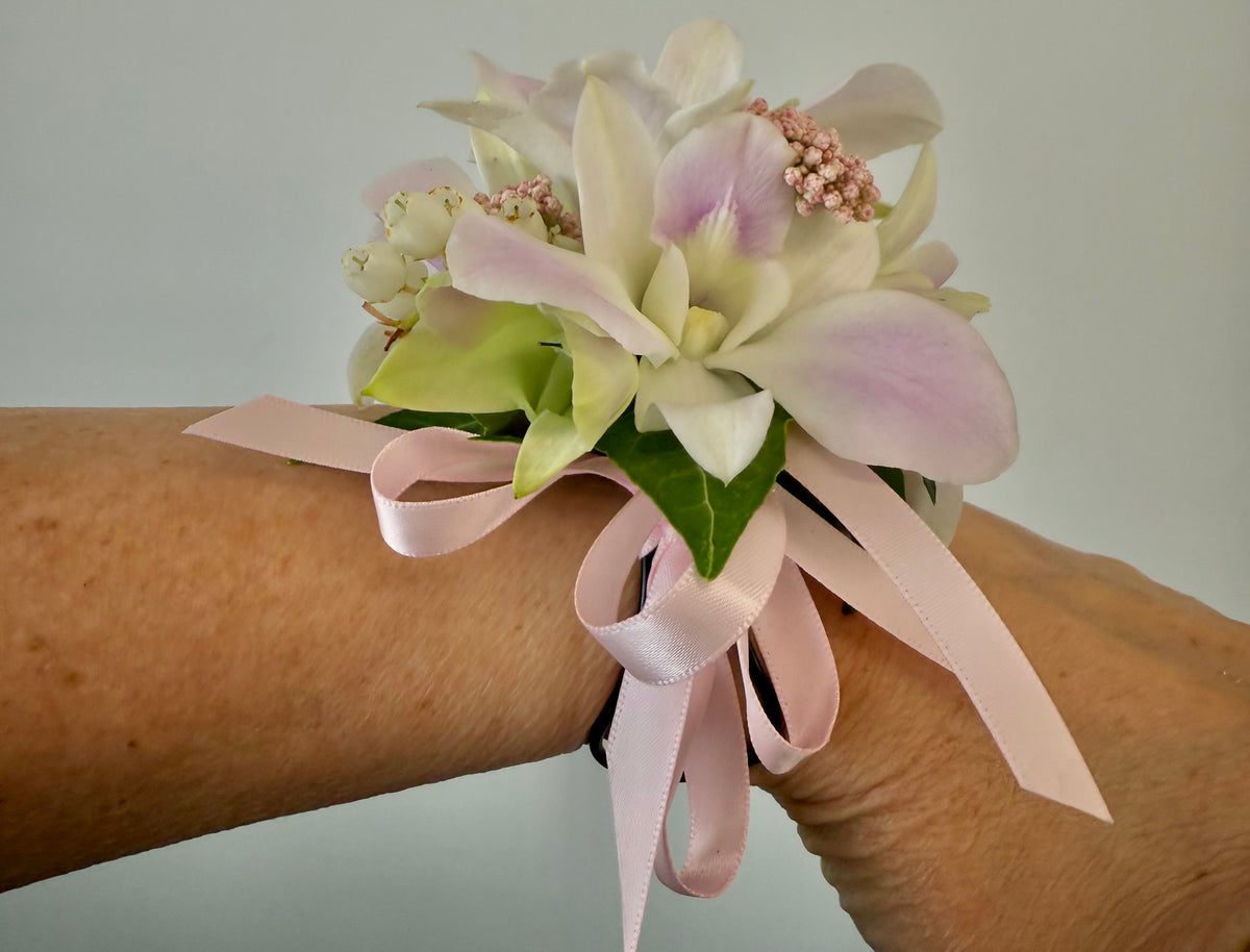 Formal Wrist Corsage and buttonhole combo