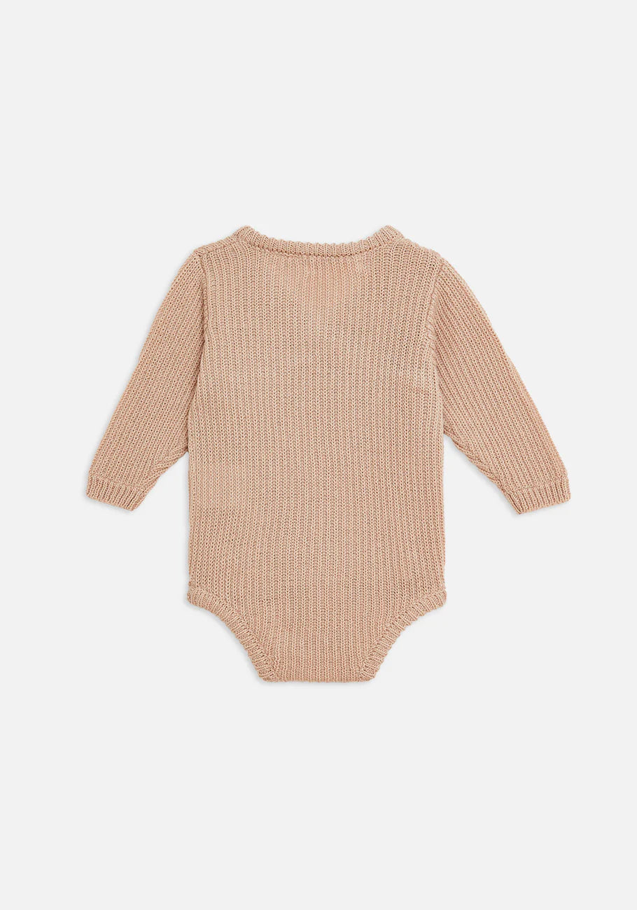 Miann & Co, Baby Cable Knit Long Sleeve Bodysuit