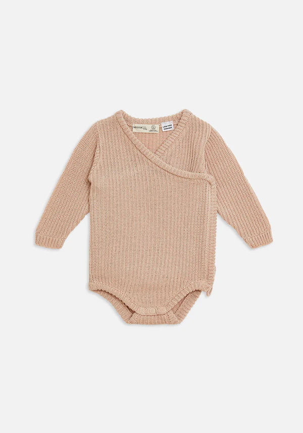 Miann & Co, Baby Cable Knit Long Sleeve Bodysuit