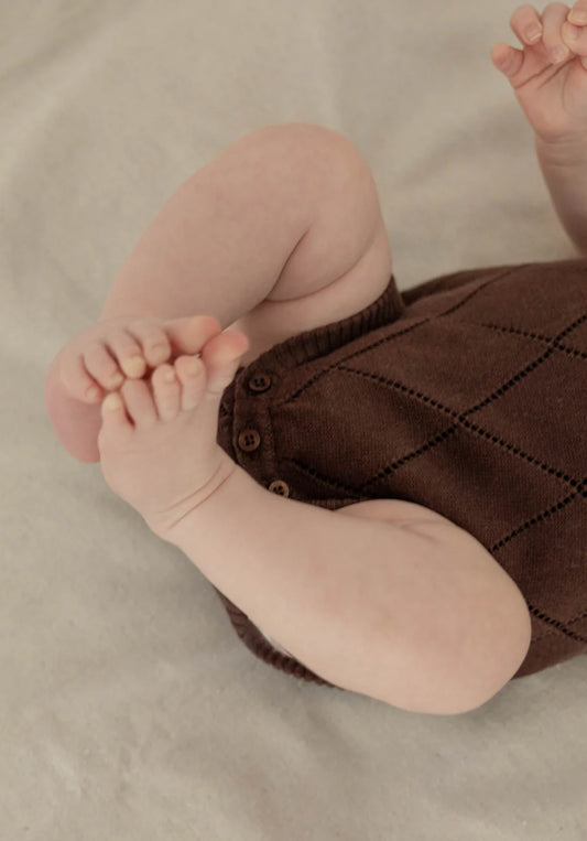 Miann & Co, Open Weave Knit Jumpsuit