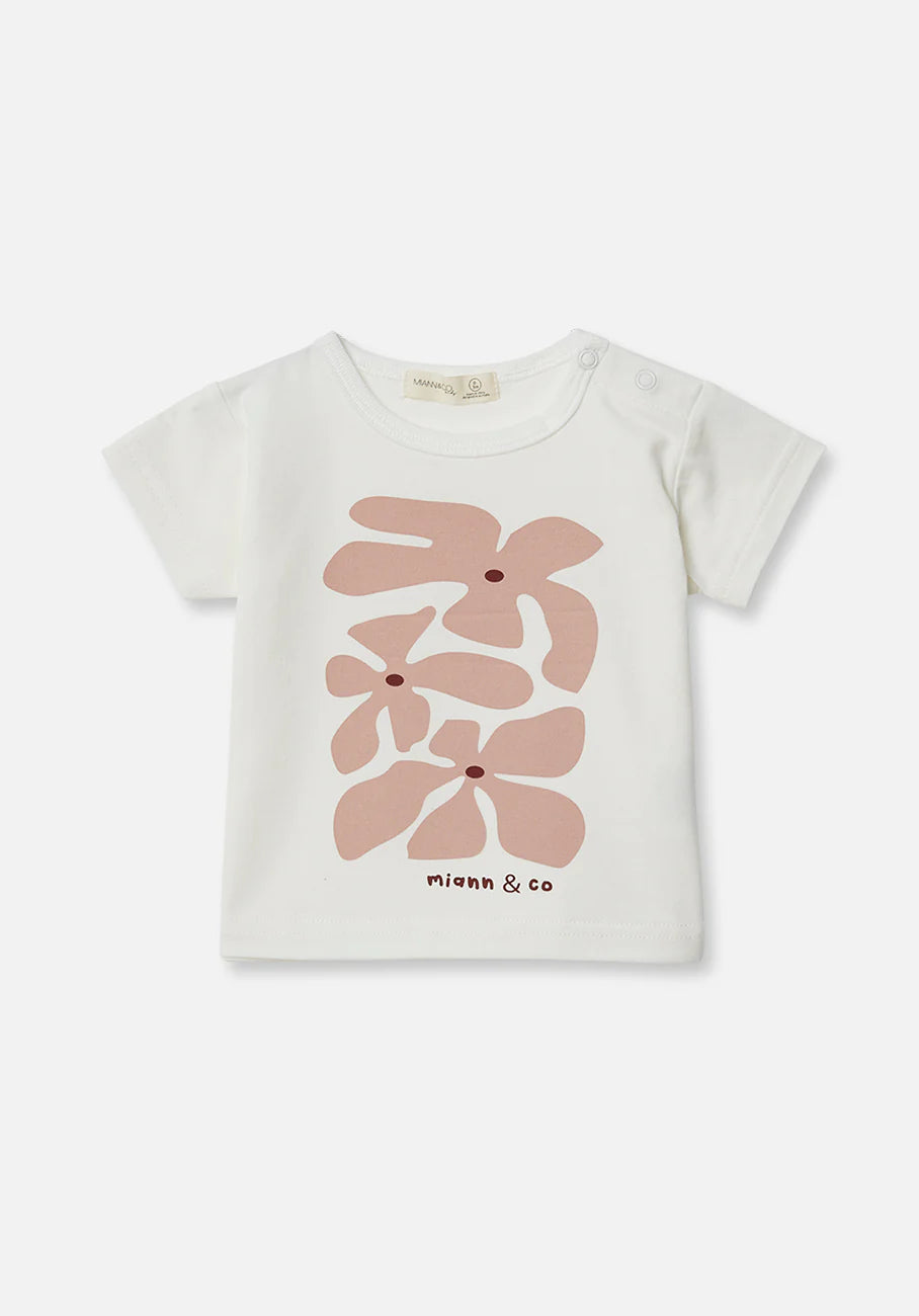 Miann & Co, Baby Boxy T-Shirt - Bouquet