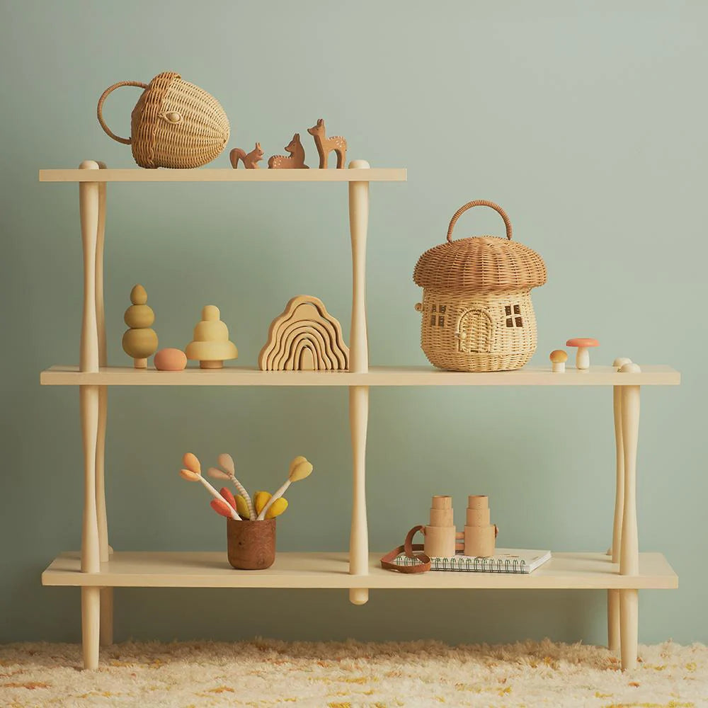 Olli Ella Rattan Mushroom Basket